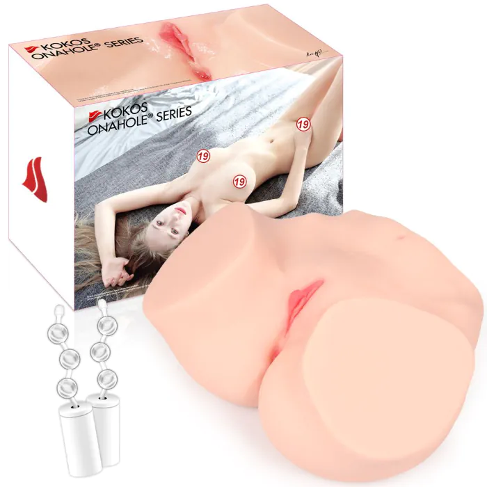 Мастурбатор Kokos Onahole 002 by Hanna Real Vagina 2WayPlus з вібрацією — фото 8