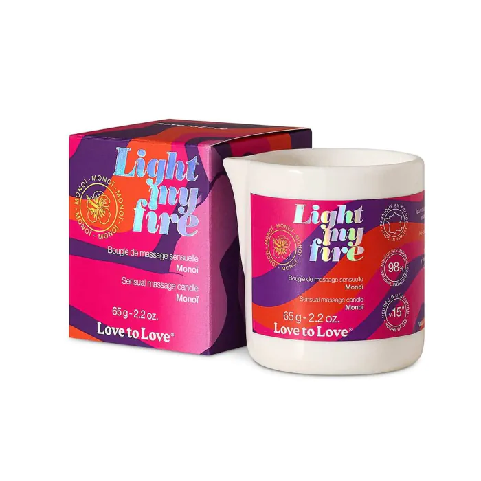 Свічка масажна Love To Love Light My Fire Monoi 80 мл
