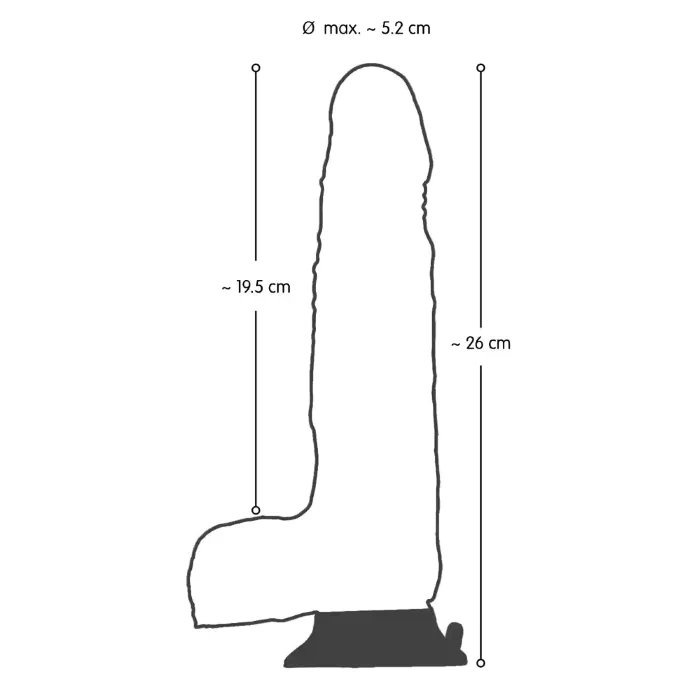 Вібратор Nature Skin Dancing Dick — фото 4