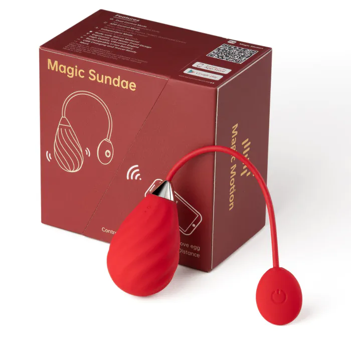 Смарт-віброяйце Magic Motion Sundae Red — фото 9
