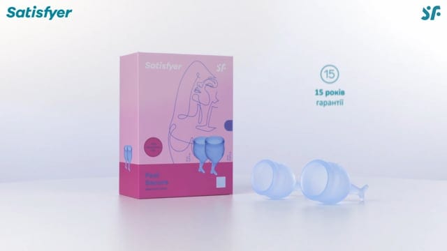 Набір менструальних чаш Satisfyer Feel Secure Blue — фото 2
