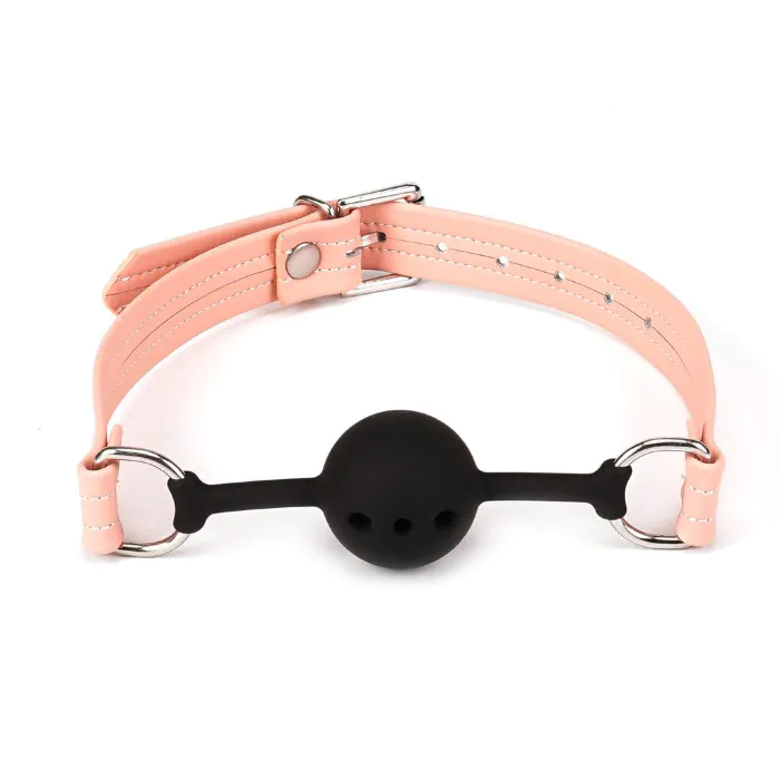 Повітропроникний кляп Liebe Seele Dark Candy Pink Ball Gag
