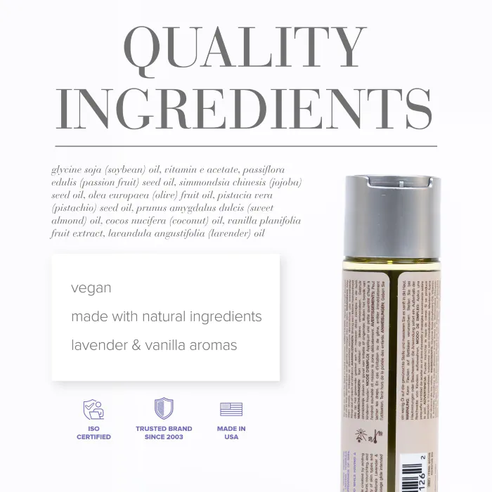 Масажне масло  JO Naturals Lavender & Vanilla 120 мл — фото 6