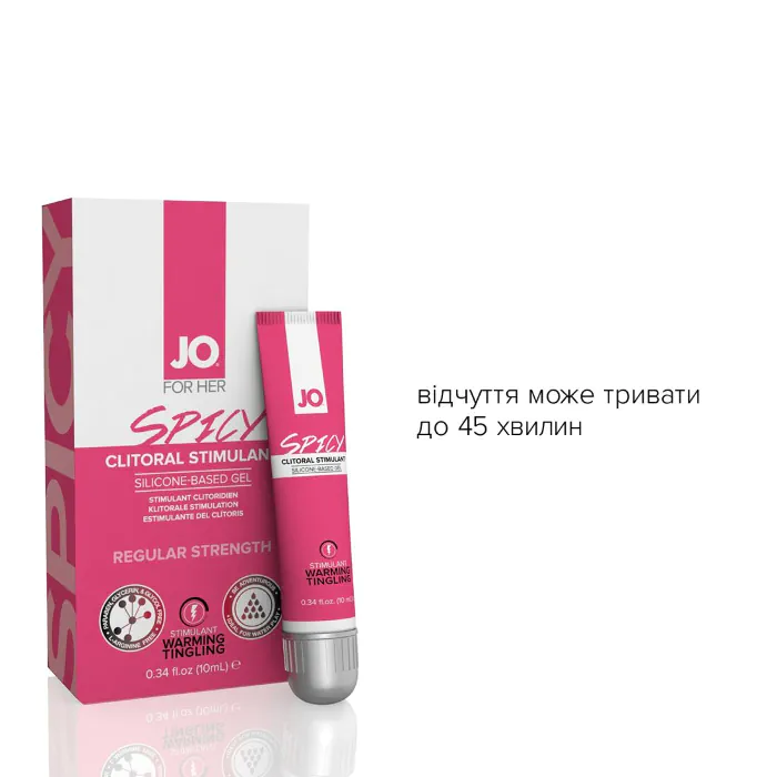 Збудливий гель для клітора JO Spicy Warming 10 мл — фото 3