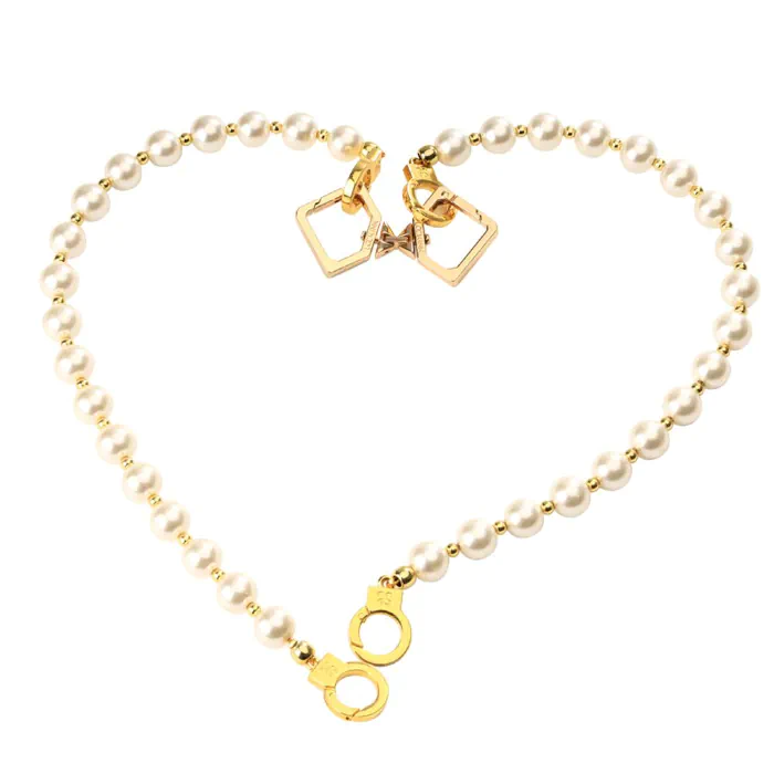 Перлинні наручники та поножі Lockink Pearl Handcuffs & Anklecuffs — фото 6