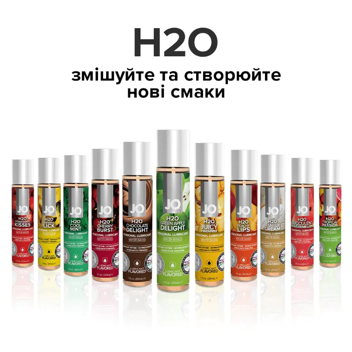 Лубрикант на водній основі JO H2O Green Apple 30 мл — фото 6