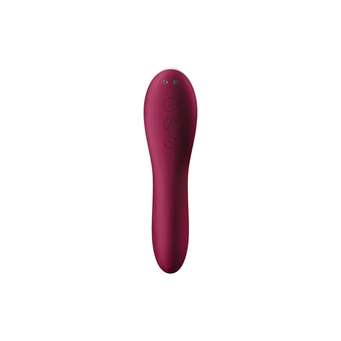 Вакуумний стимулятор із вібрацією Satisfyer Dual Crush Wine Red — фото 3