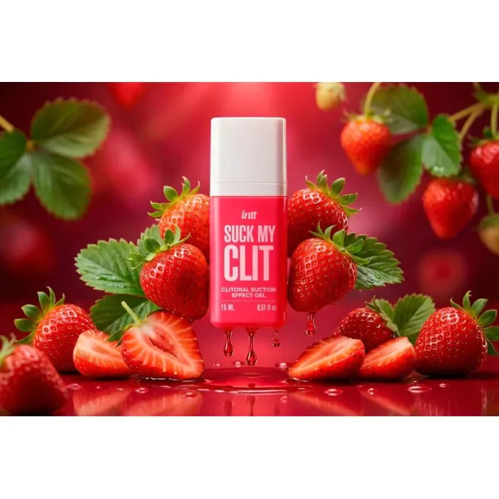 Смоктайзер для клітора Intt Suck My Clit Wild Strawberry 15 мл — фото 8