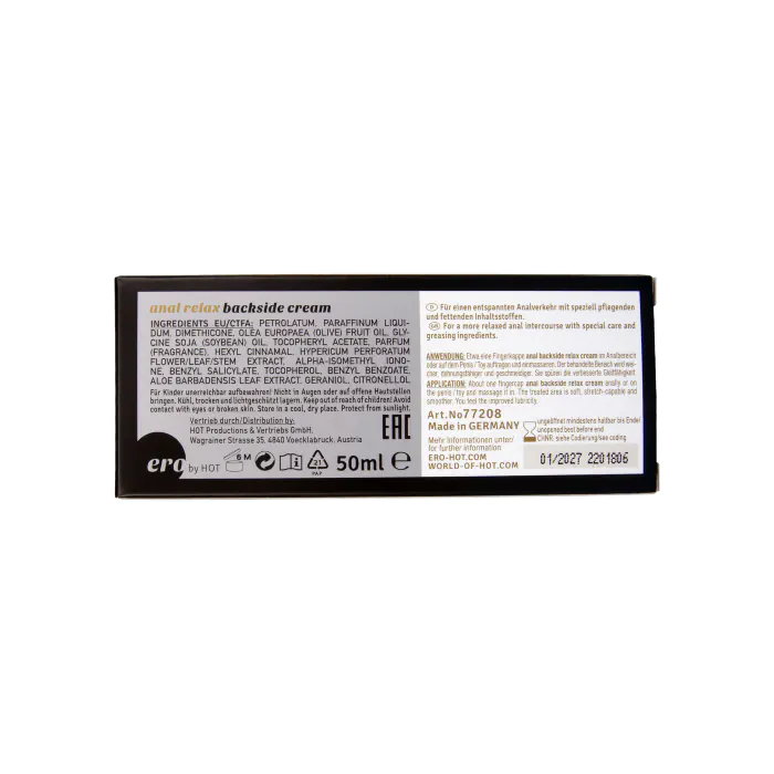 Крем ero by HOT anal Relax Backside Cream 50 мл — фото 4