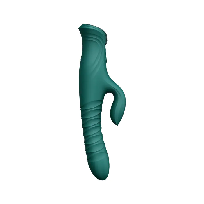 Смарт пульсатор-кролик з вібрацією Zalo Mose 2 Turquoise Green — фото 3