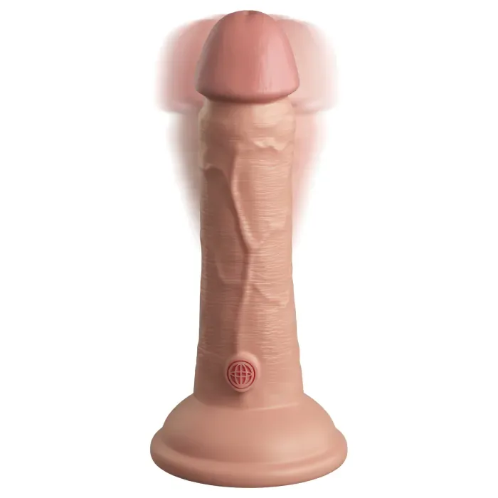 Фалоімітатор King Cock Elite 6" Vibrating Silicone Dual Density — фото 3