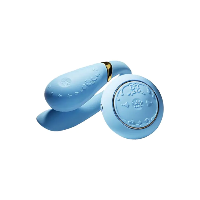 Смартвібратор для пар Zalo Fanfan set Royal Blue