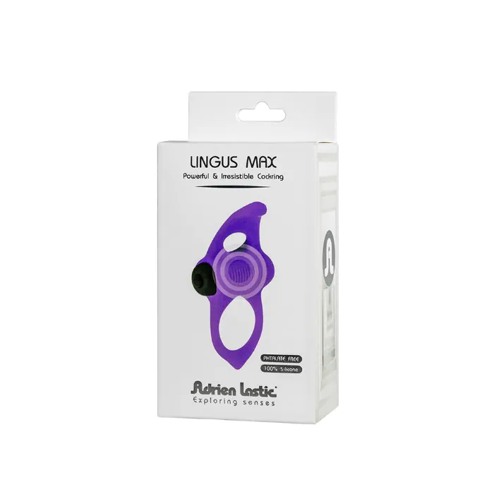 Віброкільце Adrien Lastic Lingus MAX Violet — фото 7