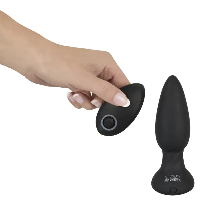 Анальна вібропробка Black Velvets Remote Controlled — фото 10
