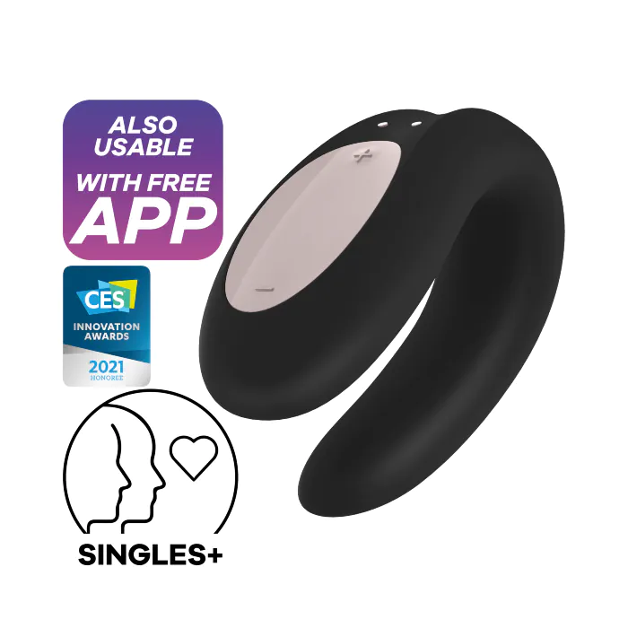 Вібратор для пар Satisfyer Double Joy Black — фото 8