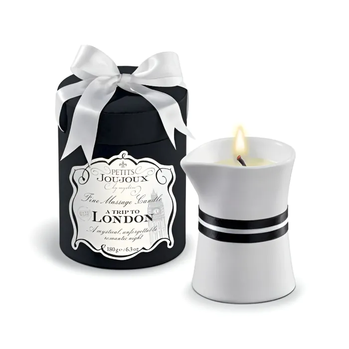 Масажна свічка Petits Joujoux London Rhubarb Cassis and Ambra 190 г