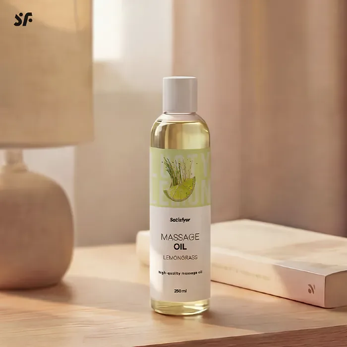 Масажна олія Satisfyer Massage Oil Lemongrass 250 мл — фото 9