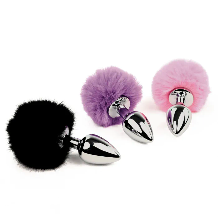 Анальна пробка FeelzToys Bunny Tails Butt Plug Purple — фото 3