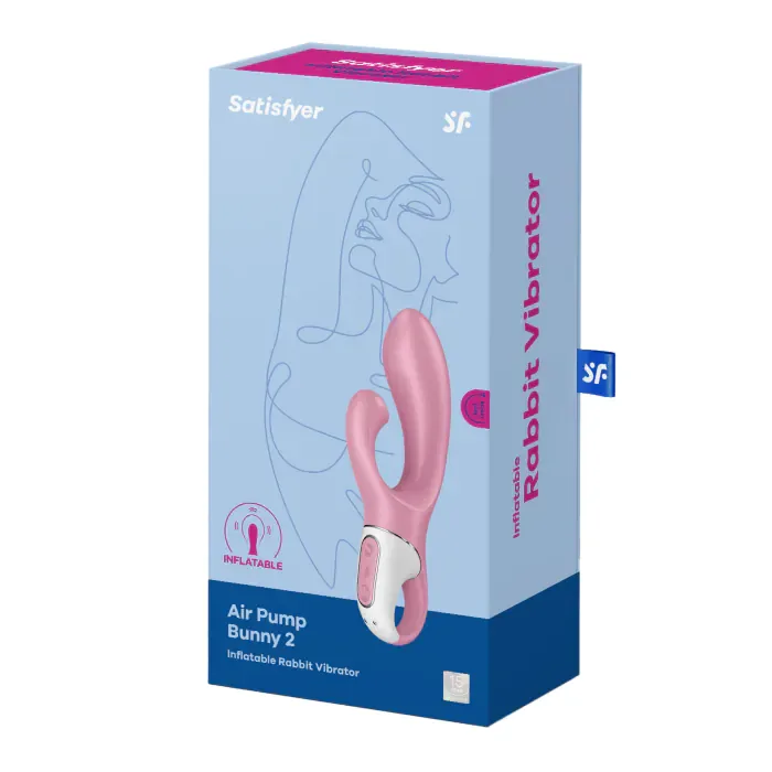 Вібратор-кролик Satisfyer Air Pump Bunny 2 pink — фото 7