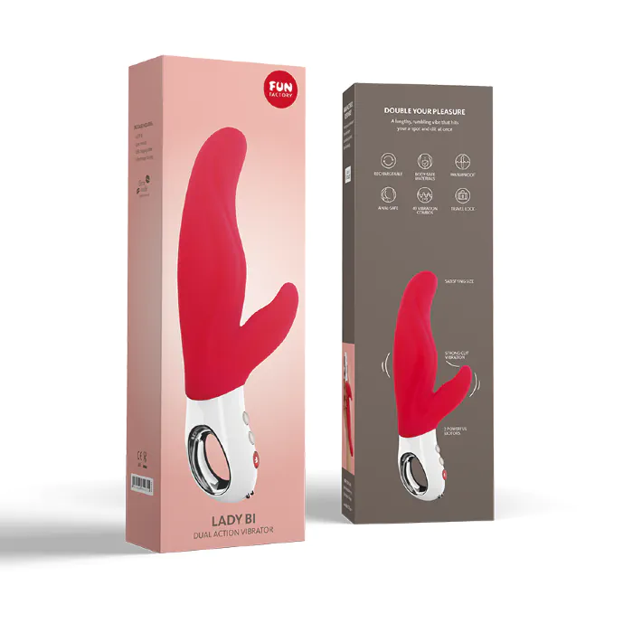 Вібратор Fun Factory Lady Bi India Red — фото 7