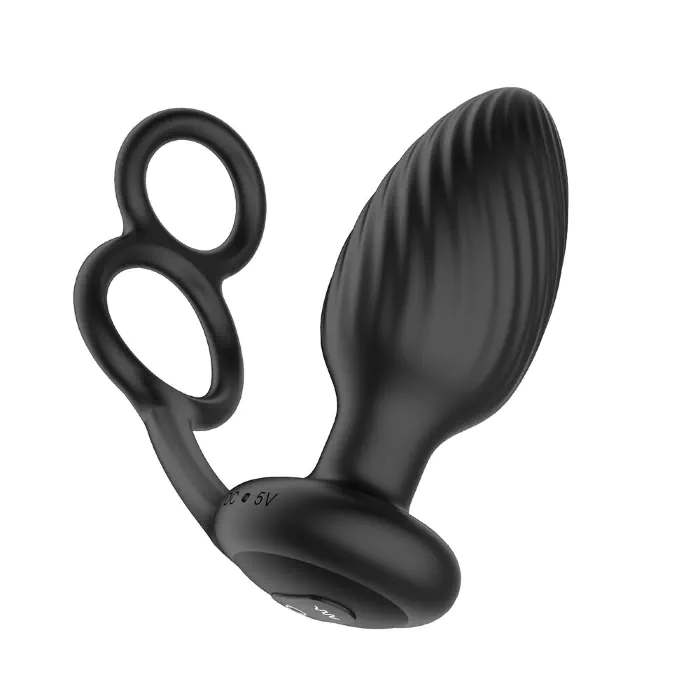 Анальна вібропробка Nexus Tornado Cock and Ball Ring — фото 2