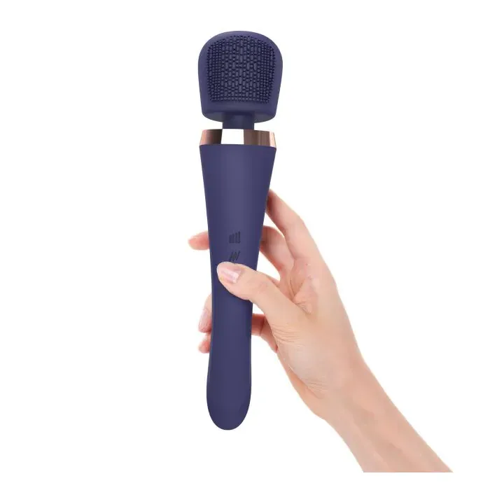 Вібромасажер із силіконовою щіточкою Love to Love Brush Crush Midnight Indigo — фото 5