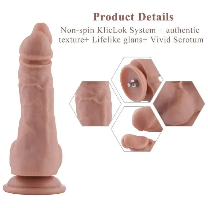 Подвійний фалоімітатор Hismith 9.8" Double Penetrator Silicone Dildo — фото 4