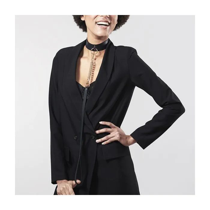 Чокер Bijoux Indiscrets MAZE - Wide Chocker Black — фото 8