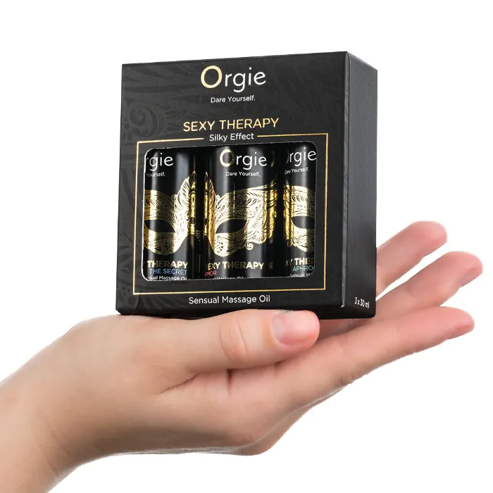 Набір масажних олій Orgie Sexy Therapy Mini Size Collection 3х30 мл — фото 2