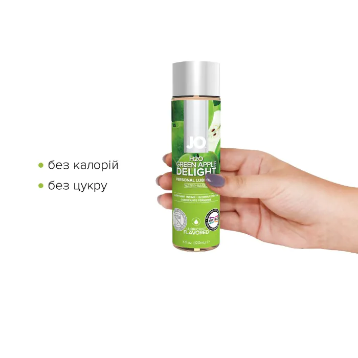 Лубрикант на водній основі JO H2O Green Apple 120 мл — фото 4