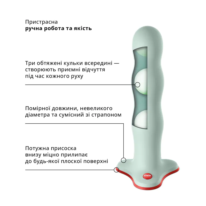 Фалоімітатор Fun Factory Bouncer Light Green — фото 9