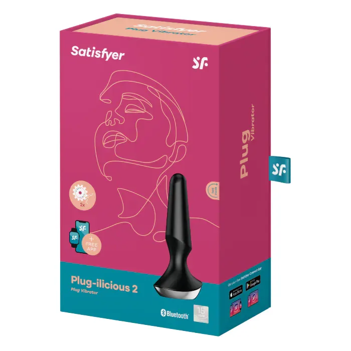 Анальна вібропробка Satisfyer Plug-ilicious 2 Black — фото 6