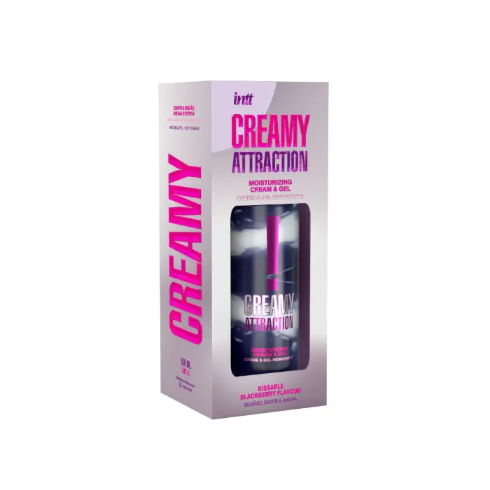 Зволожувальний крем-гель 2в1 Intt Creamy Attraction Blackberry 100 мл — фото 3