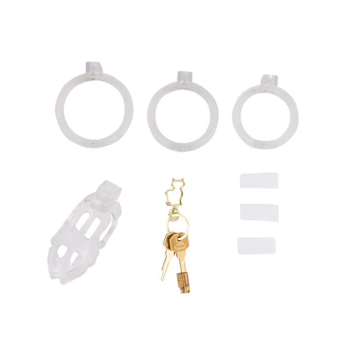 Клітка для пеніса Lockink Sevanda Plastic Chastity Cage Transparent — фото 9