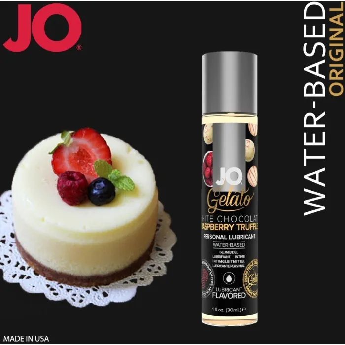 Лубрикант на водній основі JO Gelato White Chocolate Raspberry 30 мл — фото 4