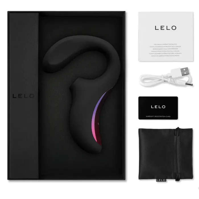 Кліторально-вагінальний звуковий стимулятор Lelo Enigma Black — фото 9