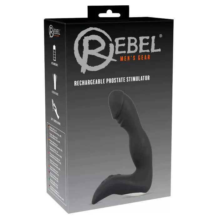 Стимулятор простати Rebel Rechargeable Silicone Black — фото 11