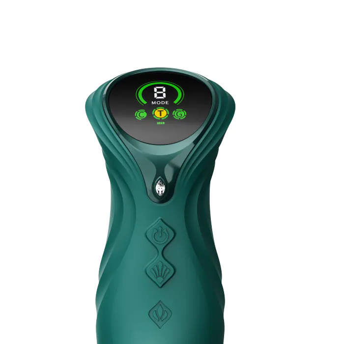 Смарт пульсатор-кролик з вібрацією Zalo Mose 2 Turquoise Green — фото 13