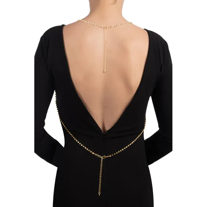 Золотистий ланцюжок для бюсту Bijoux Pour Toi Elena Gold — фото 2