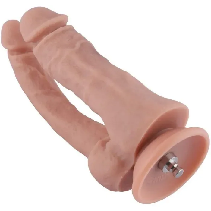 Подвійний фалоімітатор Hismith 9.8" Double Penetrator Silicone Dildo — фото 2