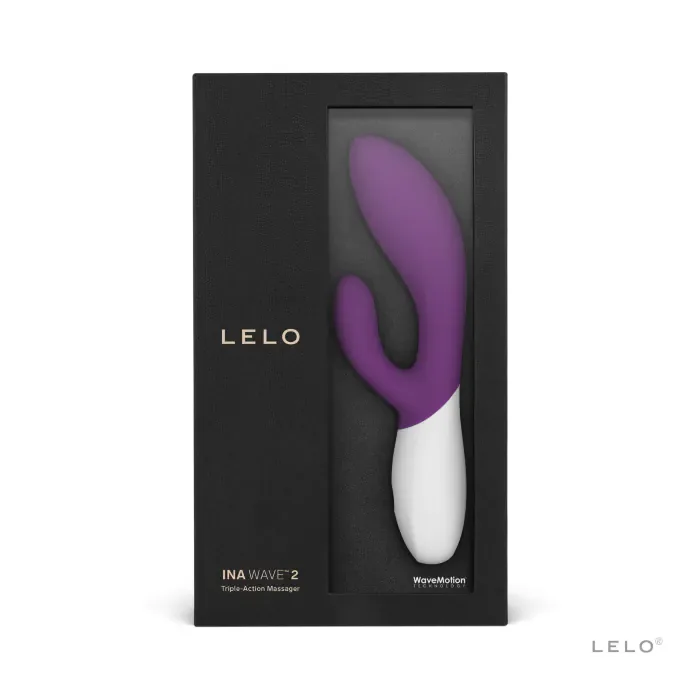 Вібратор-кролик Lelo Ina Wave 2 Plum — фото 3