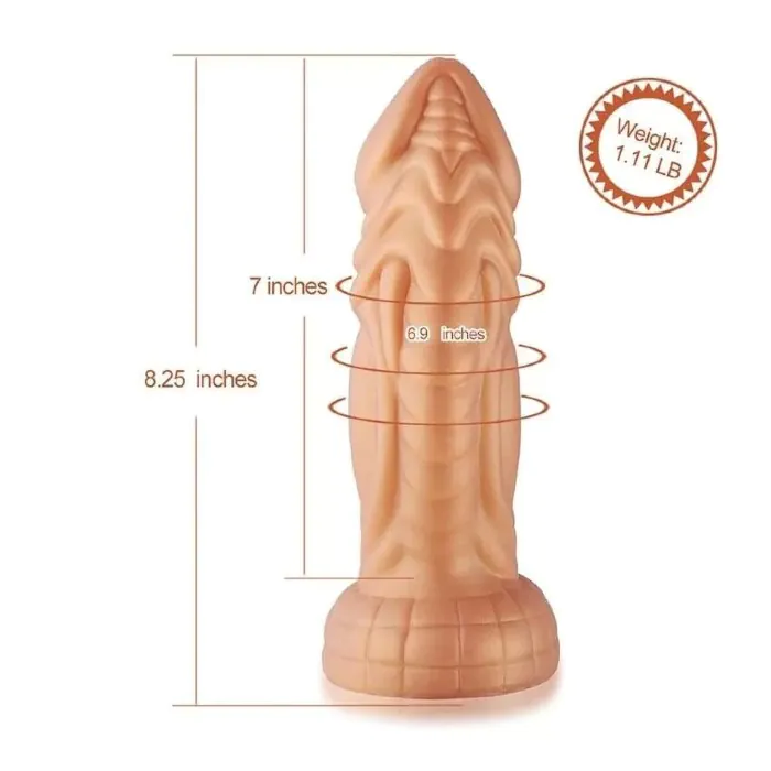 Дилдо Hismith Slightly Curved Silicone Dildo Monster Series — фото 3