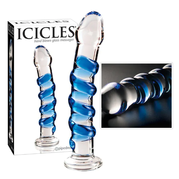 Фалос стекляний Icicles No.5 — фото 7
