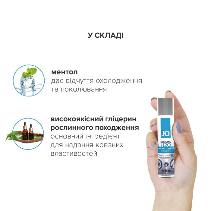 Охолоджуюча змазка на водній основі JO H2O Cooling 60 мл — фото 4