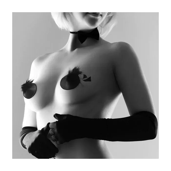 Пестіс - стікіні Bijoux Indiscrets Burlesque pasties FEATHER — фото 6