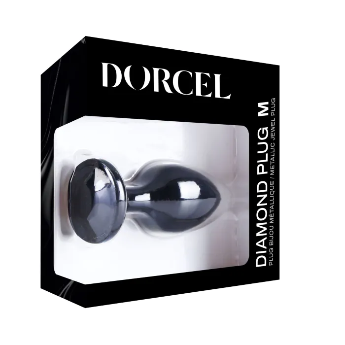 Анальна пробка Dorcel Diamond Plug Black M — фото 7
