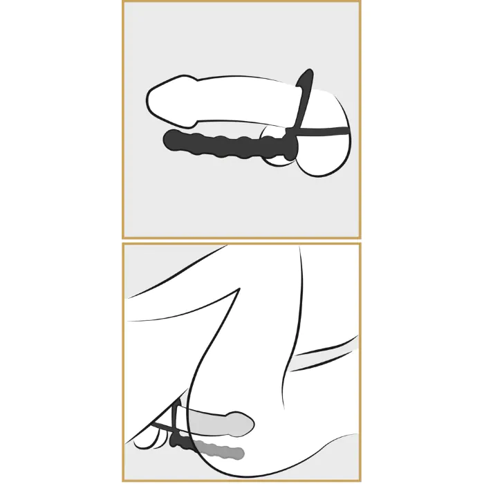 Кільце Black Velvets Cock & ball ring — фото 8