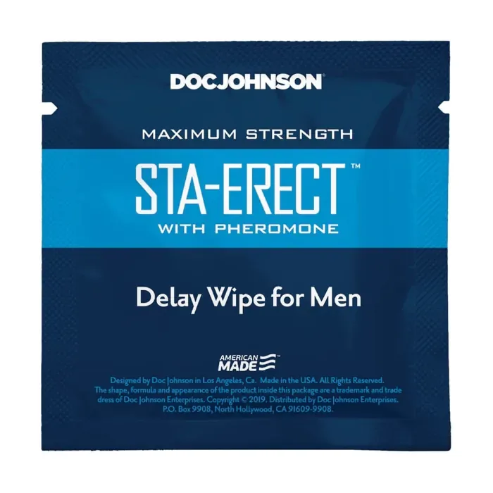 Пролонгатор серветка Doc Johnson Sta-Erect Delay Wipe For Men