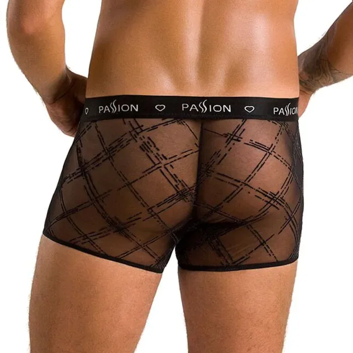 Чоловічі боксери Passion 032 Short James XXL/XXXL Black — фото 2