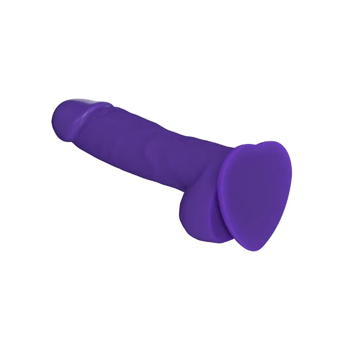 Реалістичний фалоімітатор Strap-On-Me SOFT REALISTIC DILDO Violet - Size XL — фото 2